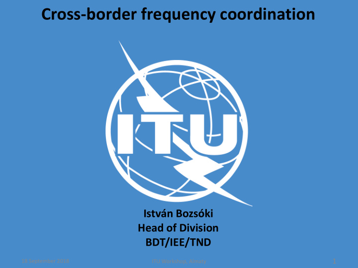 cross border frequency coordination