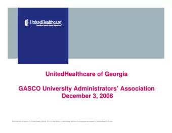 UnitedHealthcare of Georgia  of Georgia  UnitedHealthcare  GASCO University Administrators