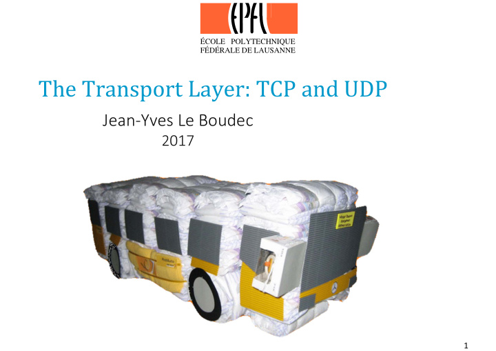the transport layer tcp and udp