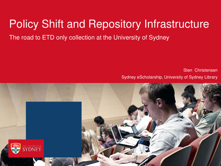 policy shift and repository infrastructure