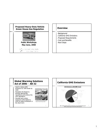 Overview  GreenHouseGasRegulation