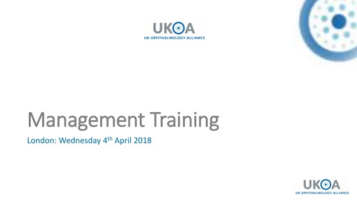 management training