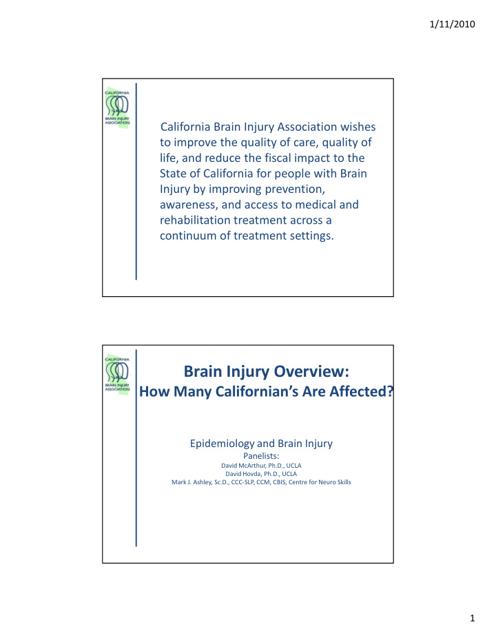 brain injury overview