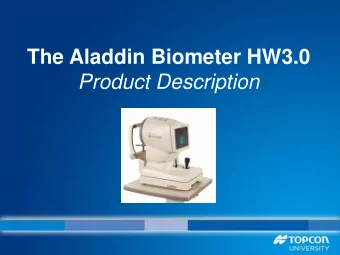 Product Description  .  Product Description  The Aladdin HW3.0 is an instrument designed to