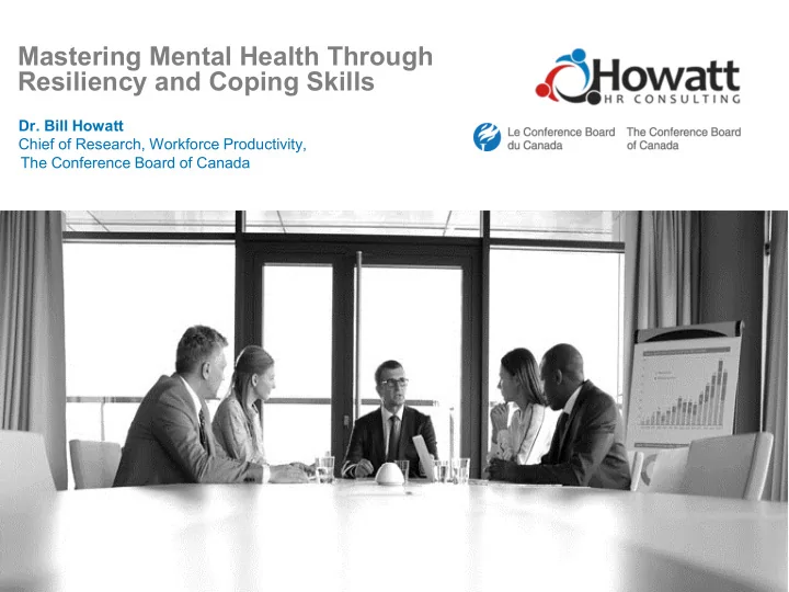 mastering mental health through resiliency and coping