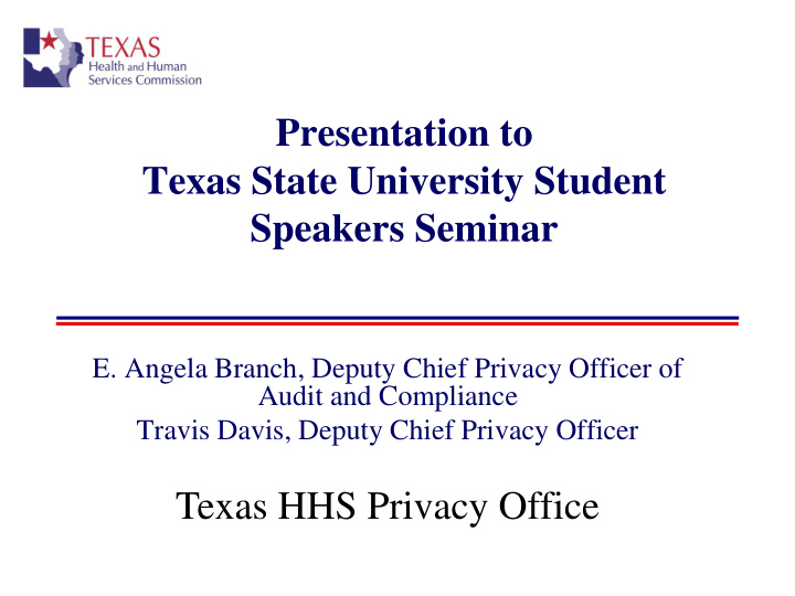 texas hhs privacy office health insurance portability and