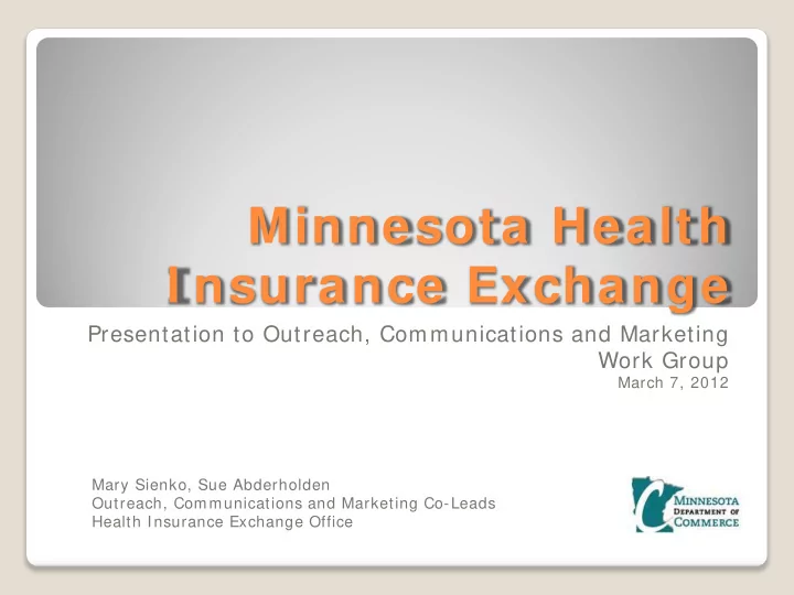 minnesota health i nsurance exchange