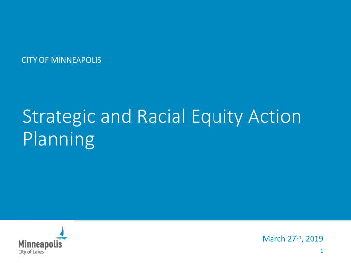 strategic and racial equity action planning