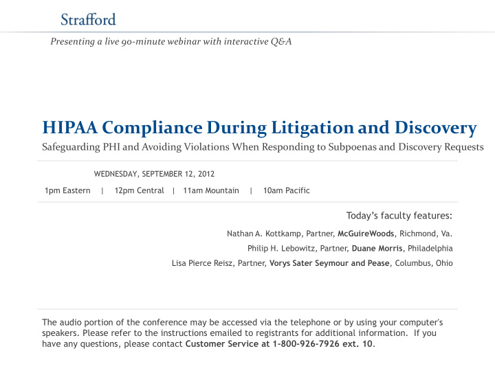 hipaa compliance during litigation and discovery