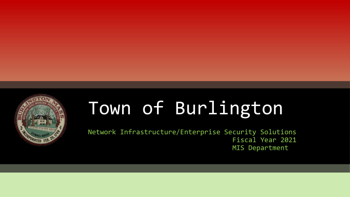 town of burlington