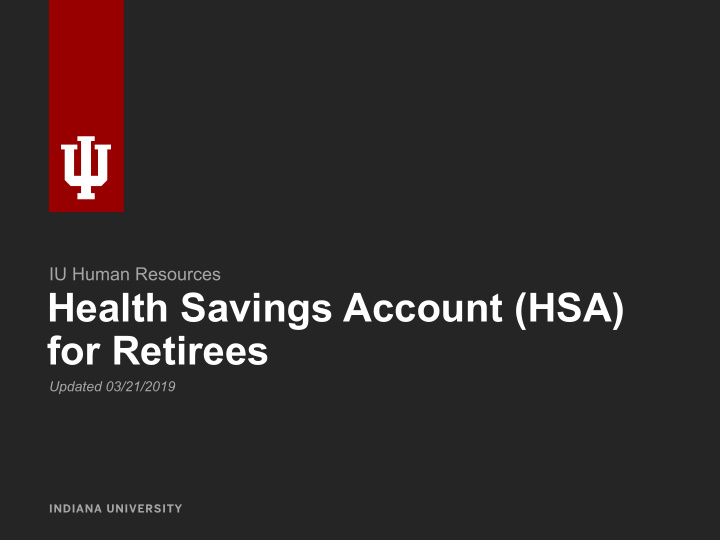 health savings account hsa for retirees