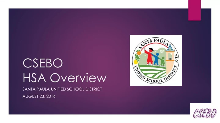 hsa overview