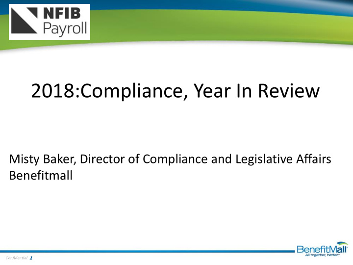 2018 compliance year in review