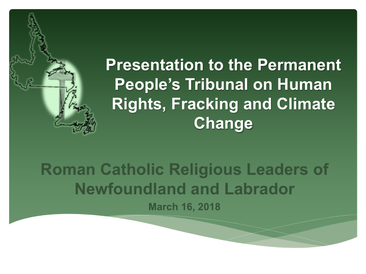 presentation to the permanent people s tribunal on human