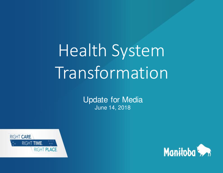 health system transformation