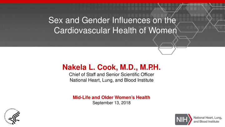 sex and gender influences on the cardiovascular health of