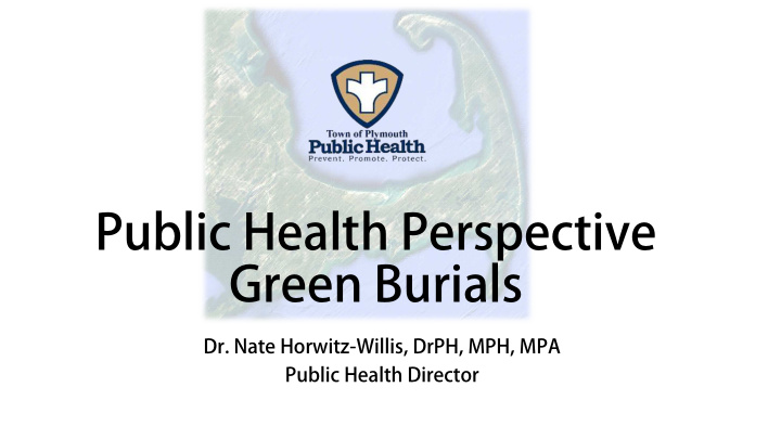 public health perspective green burials