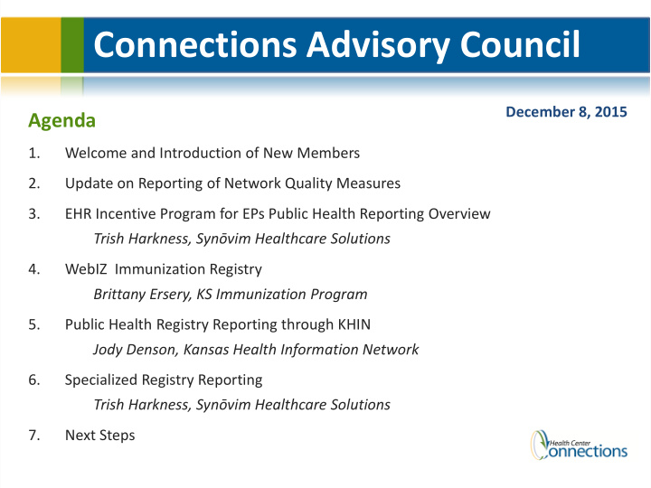connections advisory council