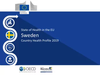 Sweden  Country Health Profile 2019  Country Health Profile  Health in Sweden  LE in Sweden is