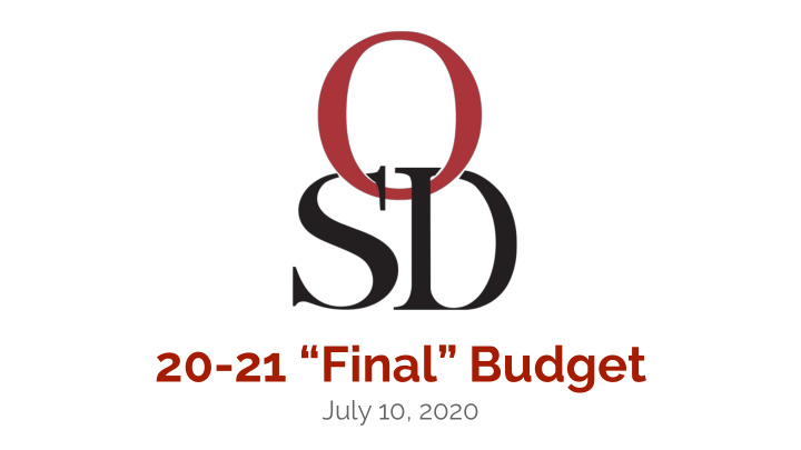 20 21 final budget