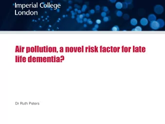 life dementia?  Dr Ruth Peters  Dementia   Late 18th century: from Latin, from demens , dement-