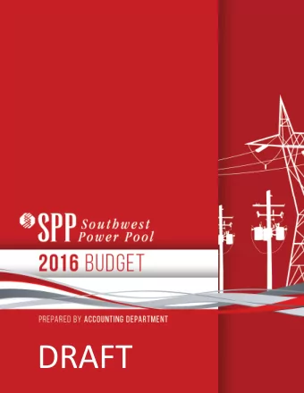 DRAFT TABLE OF CONTENTS I. EXECUTIVE SUMMARY