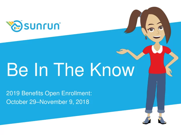 be in the know