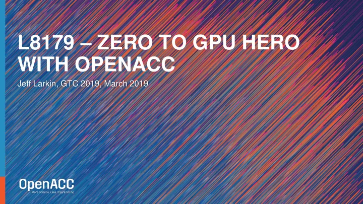 l8179 zero to gpu hero