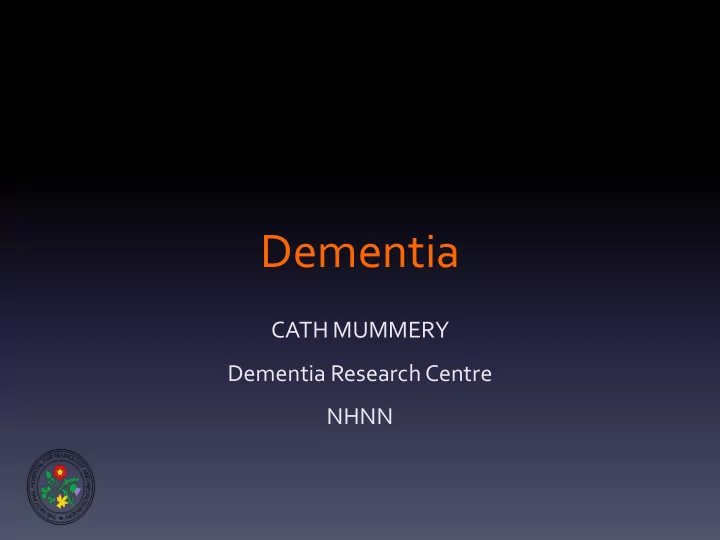 dementia