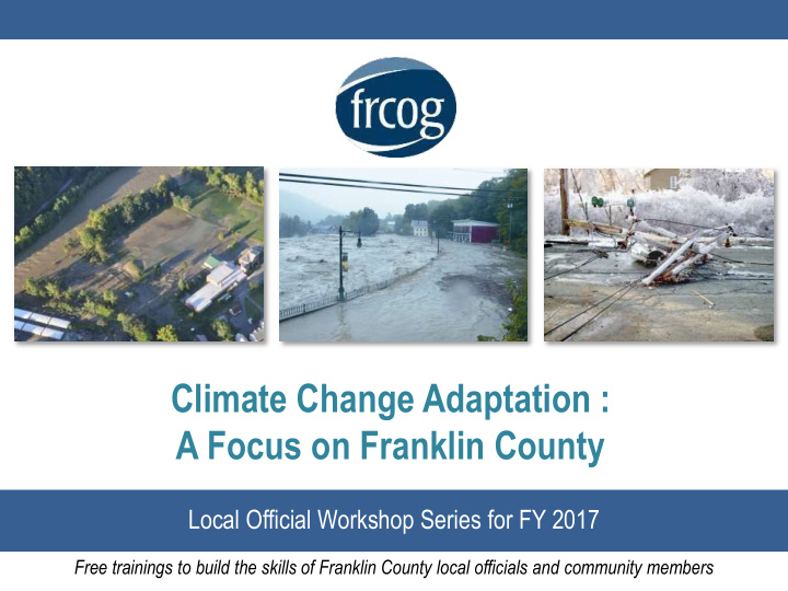 climate change adaptation a focus on franklin county