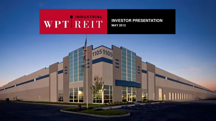 investor presentation