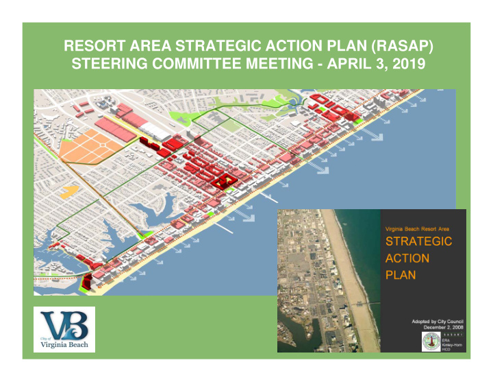 resort area strategic action plan rasap steering