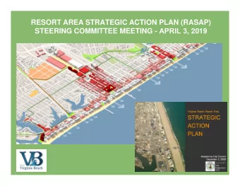 RESORT AREA STRATEGIC ACTION PLAN (RASAP) STEERING COMMITTEE MEETING - APRIL 3 , 2019  AGENDA