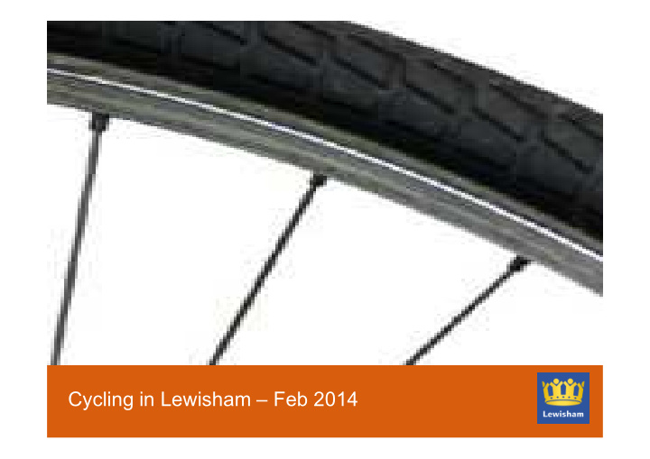cycling in lewisham feb 2014