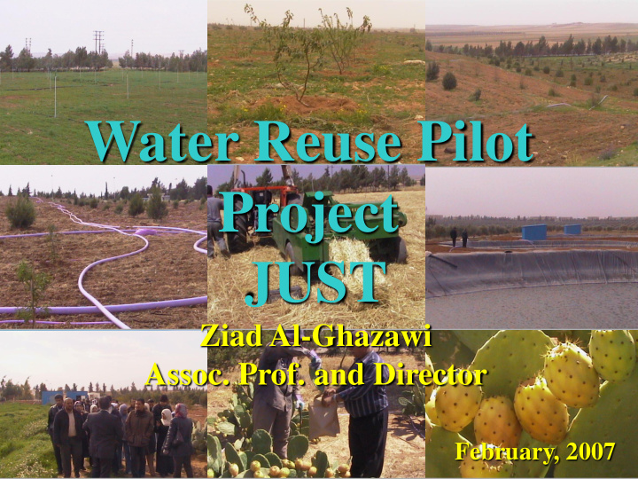 water reuse pilot project