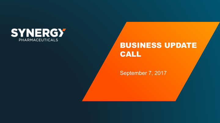 business update call