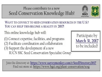 The Effect of Seed Storage and Water Balance  Characteristics on Seed Germination Success in Ficus