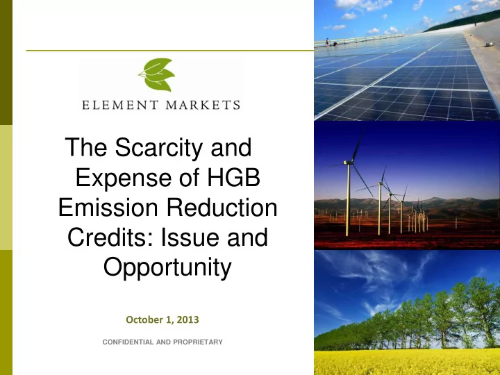 the scarcity and expense of hgb emission reduction