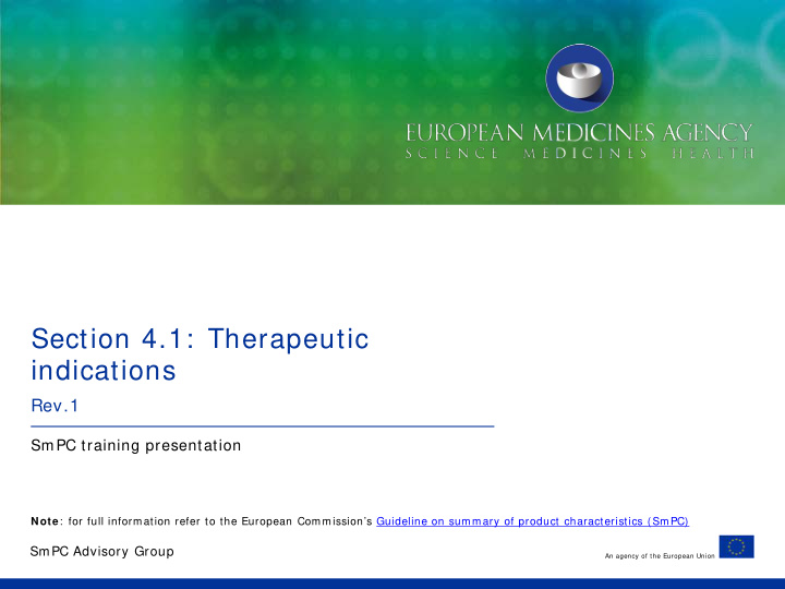 section 4 1 therapeutic indications rev 1