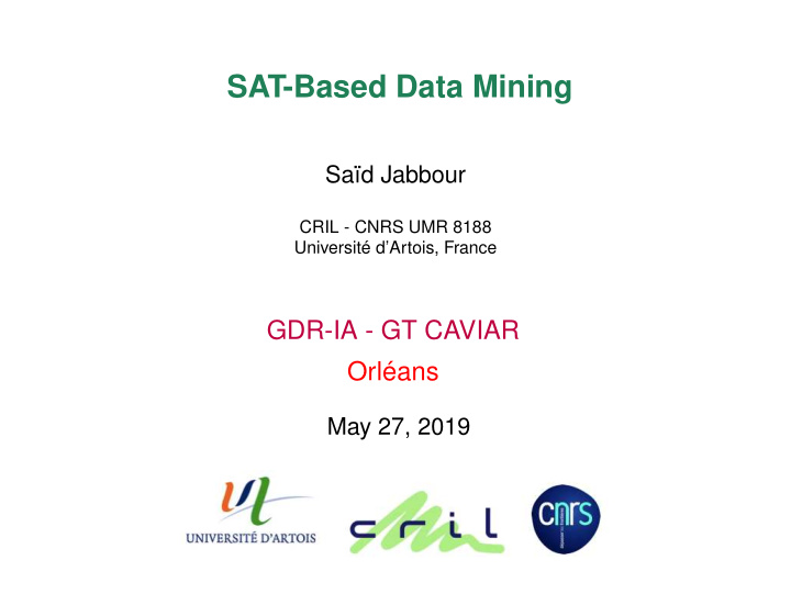 sat based data mining