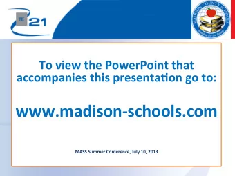 Using  Data  to  Inform  and  Improve    Student  Achievement