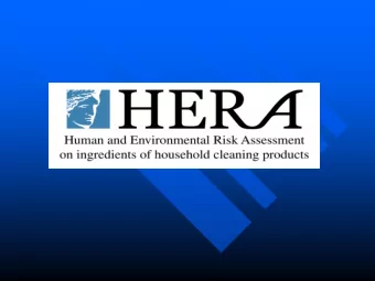 Partnership  Producers  and  Downstream users  of chemicals in household cleaning  products.  A