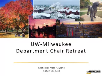 UWM Stats 2016-17    26,037 students    84 percent of students are Wisconsin residents