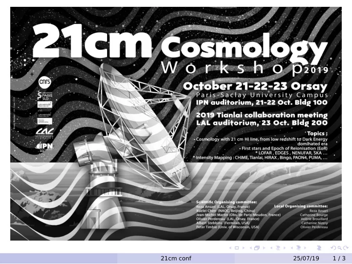 21cm conf 25 07 19 1 3 sources for information