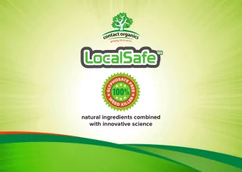 natural ingredients combined  with innovative science  LocalSafe Weed Control  Developed and