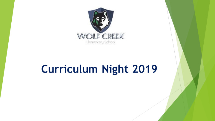 curriculum night 2019 welcome