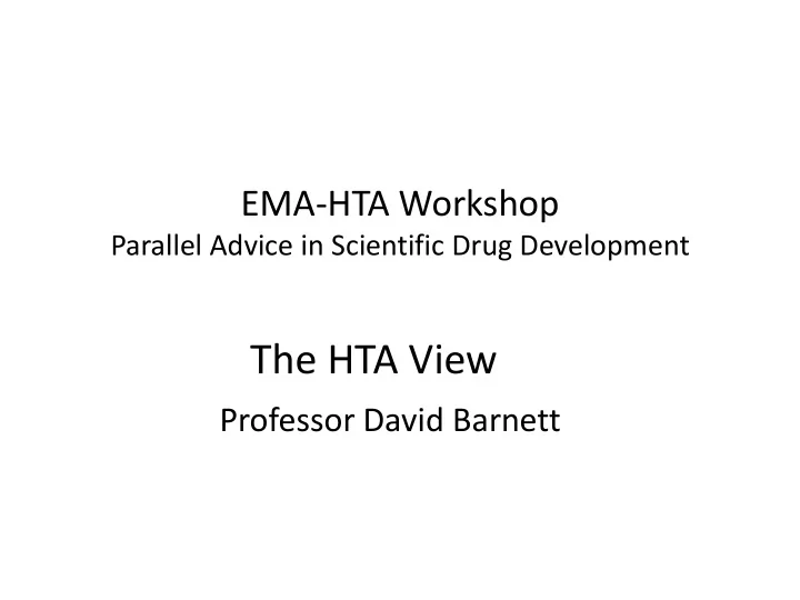 the hta view