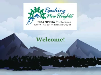 Welcome!  Thank You Conference Sponsors  Summit  BioMarin  Platinum  Hilton Salt Lake City Center