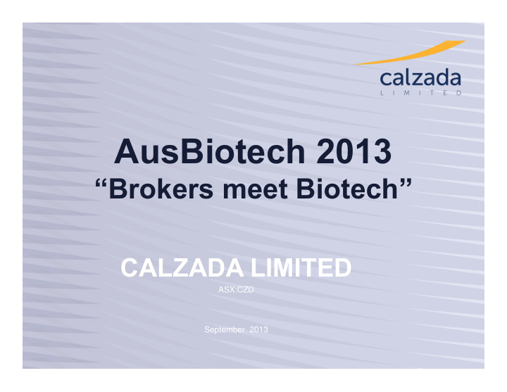 ausbiotech 2013