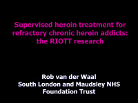 refractory chronic heroin addicts